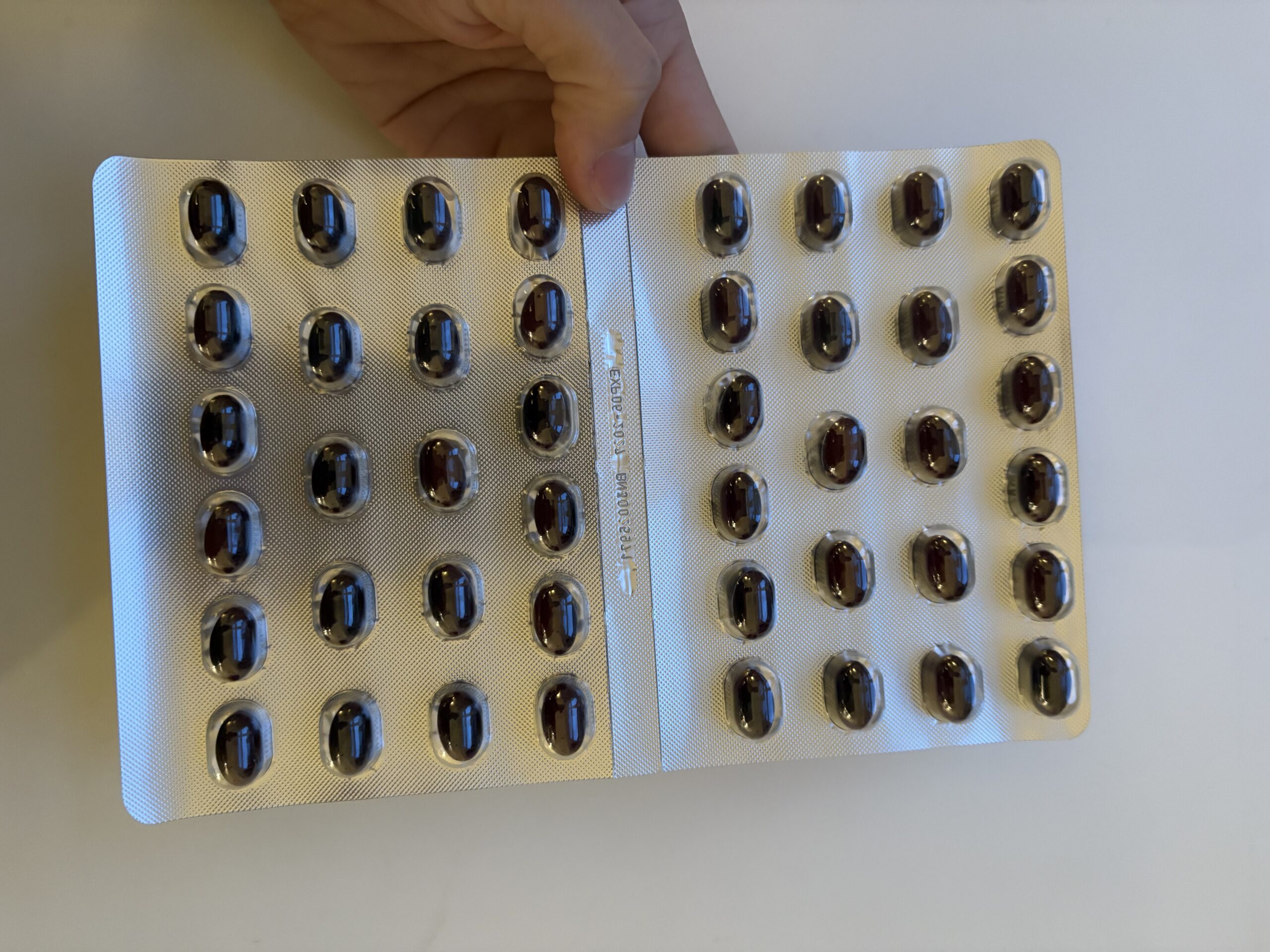 VitaePro Blisterpakke med kapsler i række